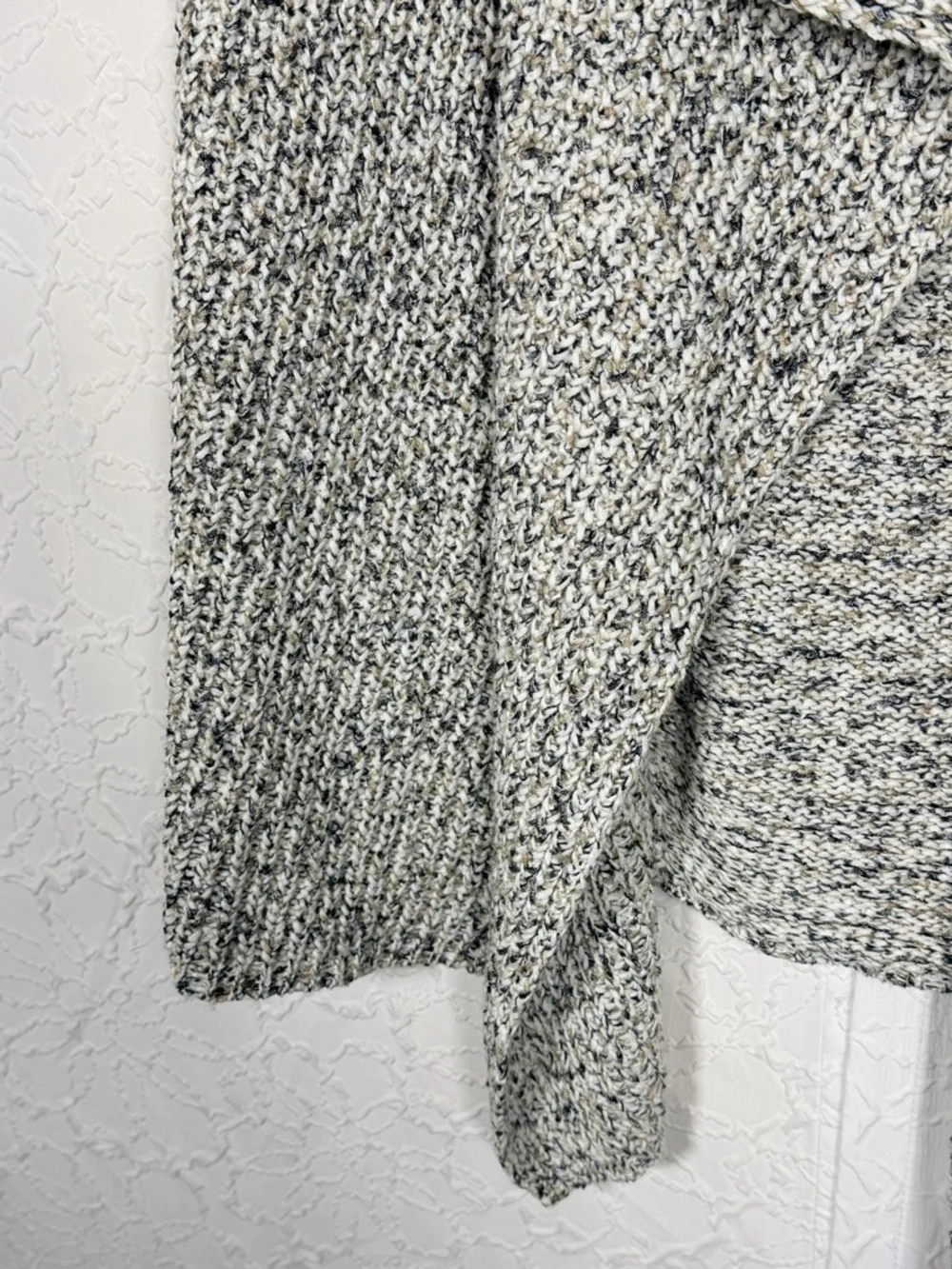 Jones New York Open Front Knit Cardigan Shawl Collar Vest Sz XL